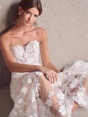 24MS185A01 Ivory Over Blush Gown With Natural Illusion detail