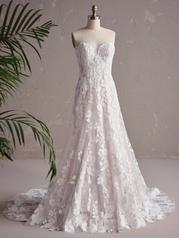 24MS185B01 Ivory Over Misty Mauve Gown With Ivory Illusion front