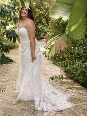 24MS185B01 All Ivory Gown With Ivory Illusion detail