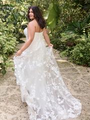 24MS185B01 All Ivory Gown With Ivory Illusion back