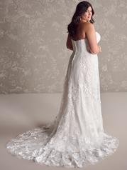 24MS185B01 All Ivory Gown With Ivory Illusion back