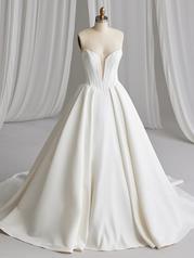 23MS723A01 Ivory Gown With Natural Illusion front