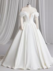 23MS723 Ivory Gown With Natural Illusion front