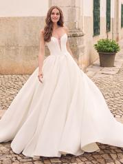 23MS723 Ivory Gown With Natural Illusion detail