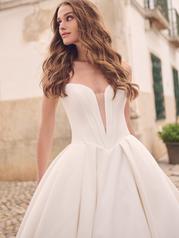 23MS723A01 Ivory Gown With Natural Illusion detail