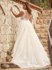 22MW506 All Ivory Gown With Ivory Illusion back