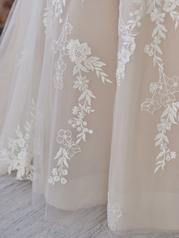 22MW506 Ivory Over Champagne Gown With Natural Illusion detail