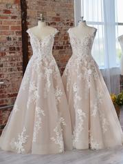 22MW506 Ivory Over Champagne Gown With Natural Illusion multiple
