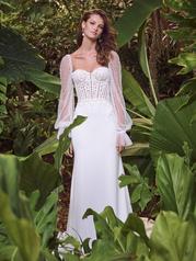 24MB163A01 Ivory Gown With Natural Illusion front