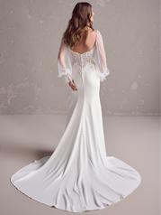 24MB163A01 Ivory Gown With Natural Illusion back