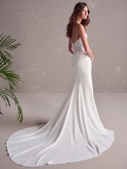 24MB163A01 Ivory Gown With Natural Illusion back