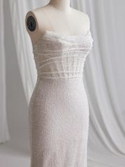 23MB724 Ivory Over Blush Gown With Ivory Illusion detail