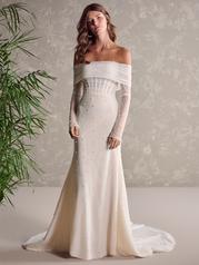 23MB724B01 Ivory Over Blush Gown With Natural Illusion front