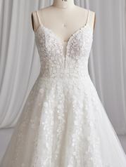 23MS617 All Ivory Gown With Ivory Illusion detail