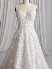 23MS617A01 Ivory Over Misty Mauve Gown With Natural Illusion detail