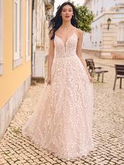 23MS617A01 Ivory Over Blush Gown With Natural Illusion detail