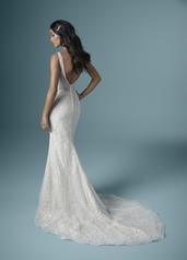 20MS215 Ivory Gown With Ivory Illusion back