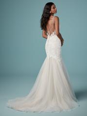 9MS900 Ivory over Blush gown with Nude Illusion back