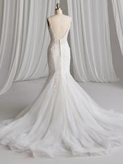 23MS681 Ivory Over Soft Blush Gown With Natural Illusion back