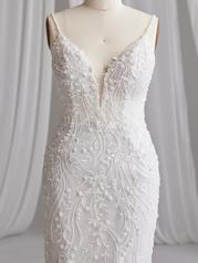 23MS681 Ivory Over Misty Mauve Gown With Ivory Illusion detail
