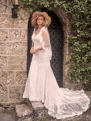21MC415 All Ivory Gown With Ivory Illusion detail