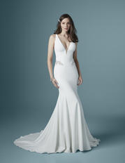 20MC311 Ivory gown with Nude Illusion front