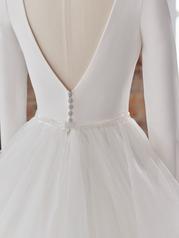 20MW328B11 Diamond White Gown With Nude Illusion detail