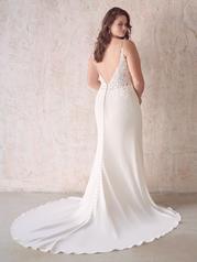 22MS933 Ivory Gown With Natural Illusion back