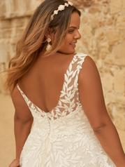 22MS505B01 All Ivory Gown With Ivory Illusion back