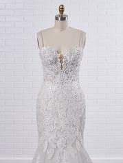 21MS366 Antique Ivory Gown With Nude Illusion detail