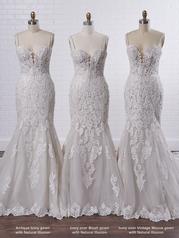 21MS366 Antique Ivory Gown With Nude Illusion multiple