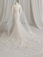 23MS714 All Ivory Gown With Ivory Illusion back