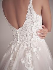 22MS904 All Ivory Gown With Ivory Illusion detail
