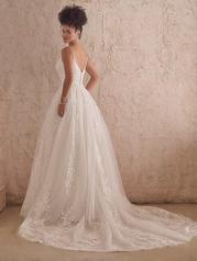 22MS901 Ivory Over Nude Gown With Natural Illusion back