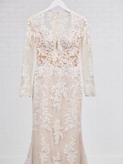 20MS679 Ivory Over Nude Gown With Nude Illusion-pictured detail