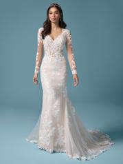 20MS679 Ivory Over Nude (gown With Nude Illusion) (picture front