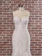 22MC516 Ivory Over Misty Mauve Gown With Natural Illusion detail