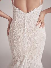 22MS947 Ivory Over Soft Blush Gown With Ivory Illusion detail