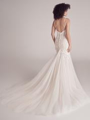 22MS947B02 Ivory Over Soft Blush Gown With Ivory Illusion back