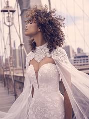 23MC106 Ivory Over Blush Gown With Natural Illusion detail