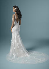20MT284 Ivory over Soft Nude gown with Nude Illusion back