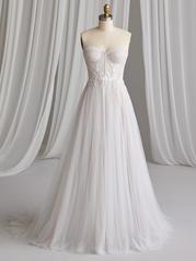 23MB707 Ivory Over Blush Gown With Natural Illusion front