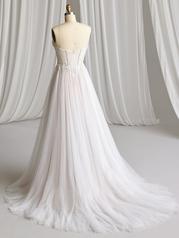 23MB707 Ivory Over Blush Gown With Natural Illusion back