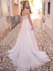 23MB707A01 Ivory Over Blush Gown With Natural Illusion back