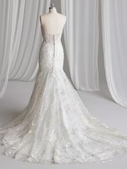 23MS653 All Ivory Gown With Ivory Illusion back