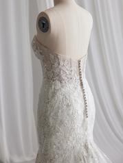23MS653 All Ivory Gown With Ivory Illusion detail