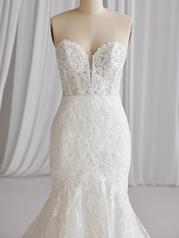 23MS653B01 All Ivory Gown With Ivory Illusion front