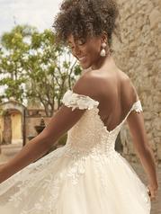 22MT513 All Ivory Gown With Ivory Illusion back