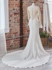 22MK001 Ivory Gown With Natural Illusion back
