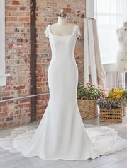 22MK001 Ivory Gown With Natural Illusion front